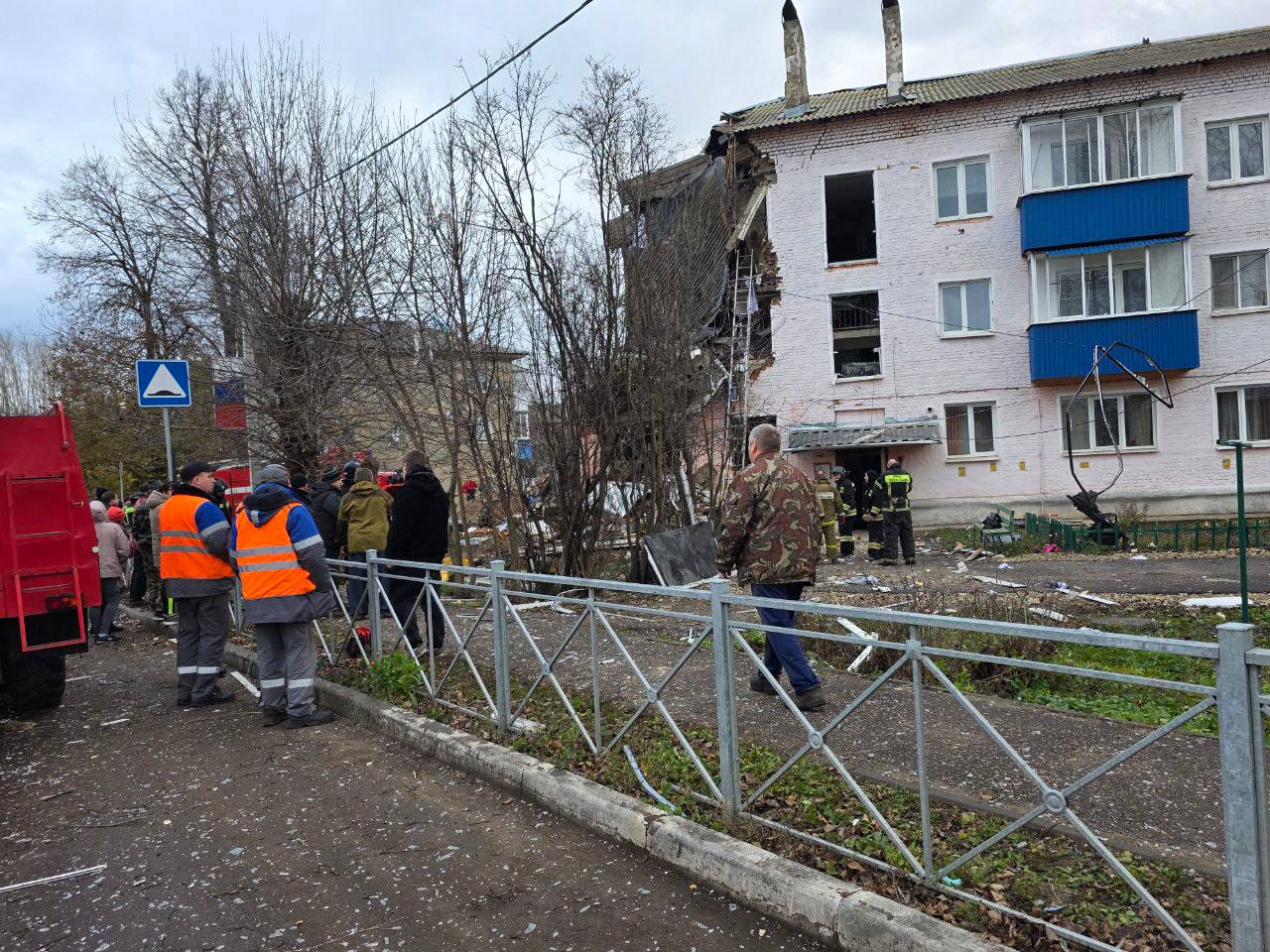 Подъезд жилой многоэтажки обрушился в Куркине Тульской области, есть пострадавшие
