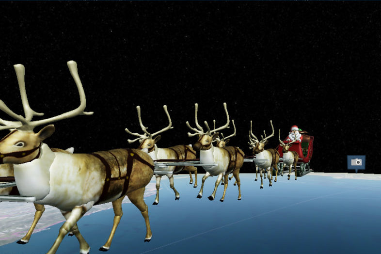 Военные США сообщили, что Санта-Клаус на санях пролетел над Россией