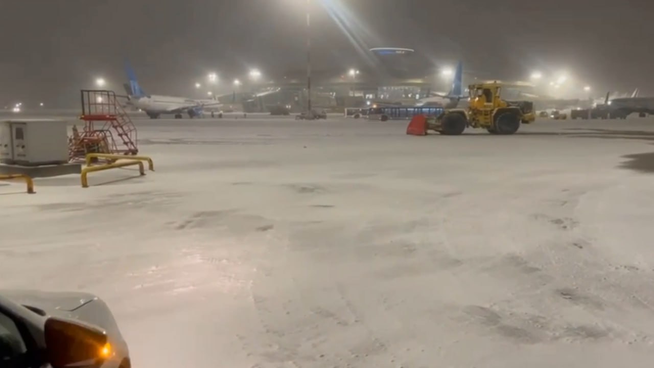 В Москве почти 250 рейсов задержали из-за снегопада и обработки самолётов