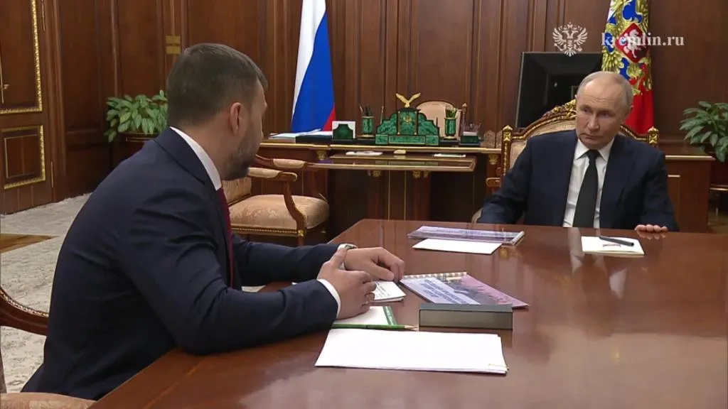 Пушилин предоставил Путину доклад о социально-экономическом развитии ДНР