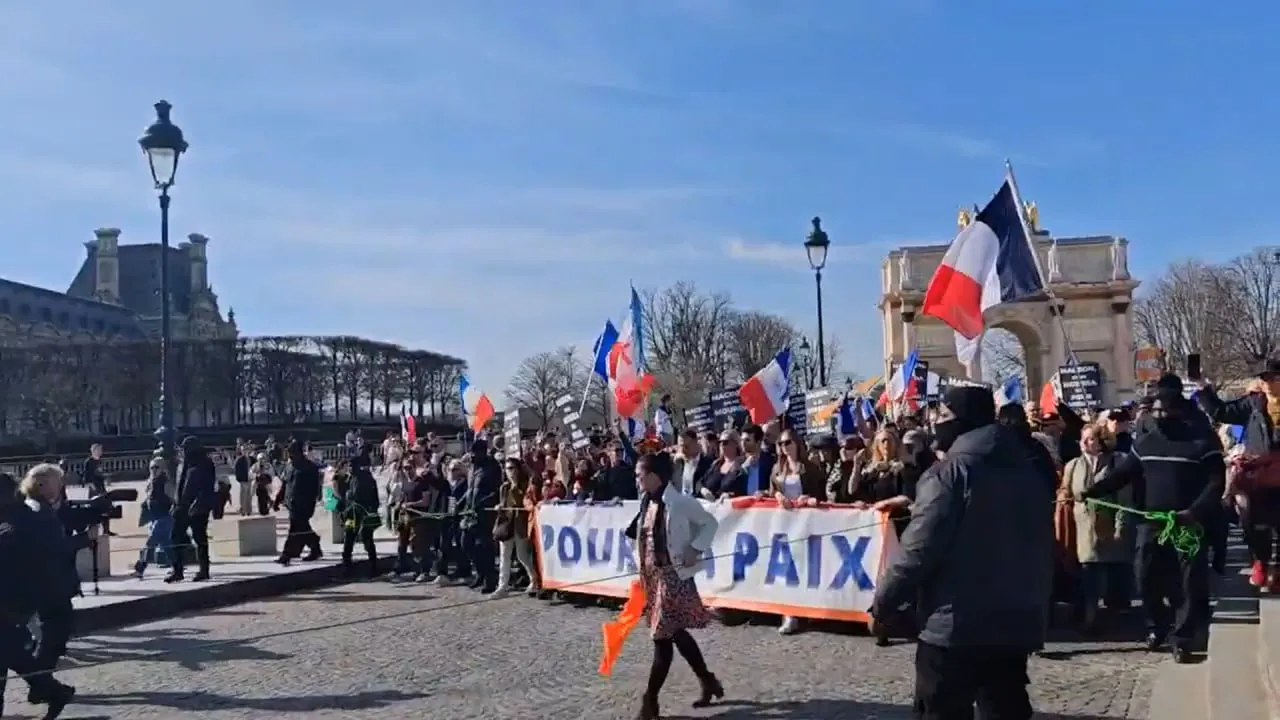 «Мы не будем умирать за Украину»: В Париже проходит массовая акция против военных поставок Киеву