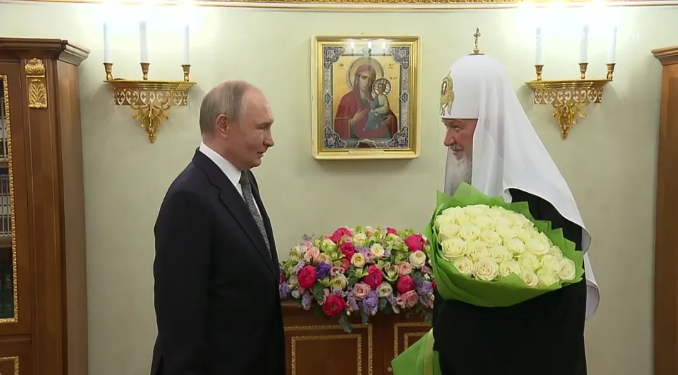 Путин лично поздравил патриарха Кирилла с днём тезоименитства