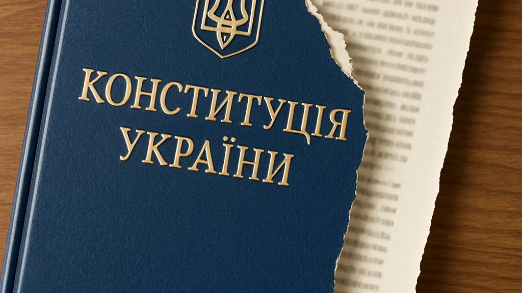 На Украине книжная сеть бесплатно раздаёт Конституцию с зачёркнутой статьёй о русском языке