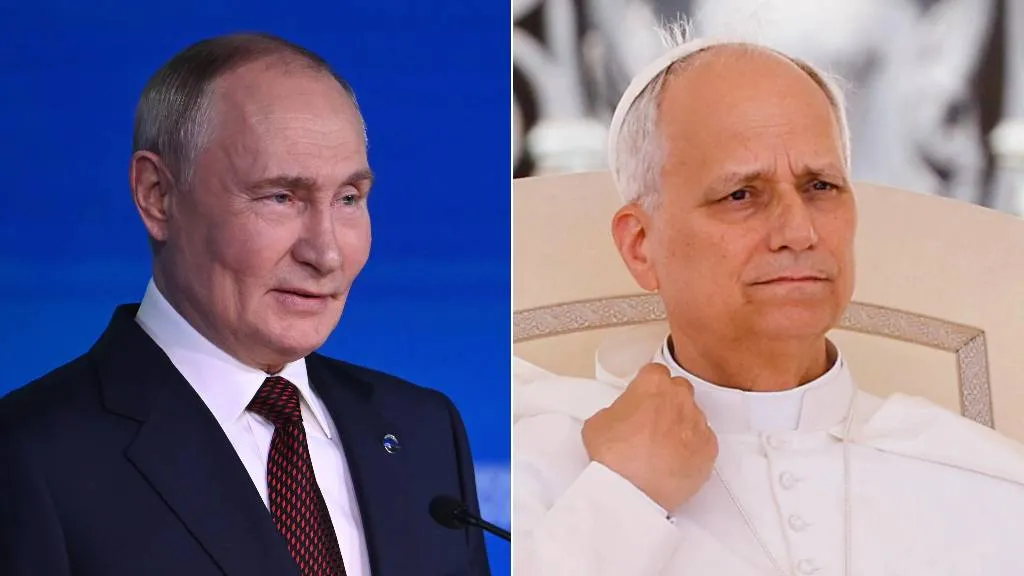 Путин провёл первый телефонный разговор с папой римским Львом XIV