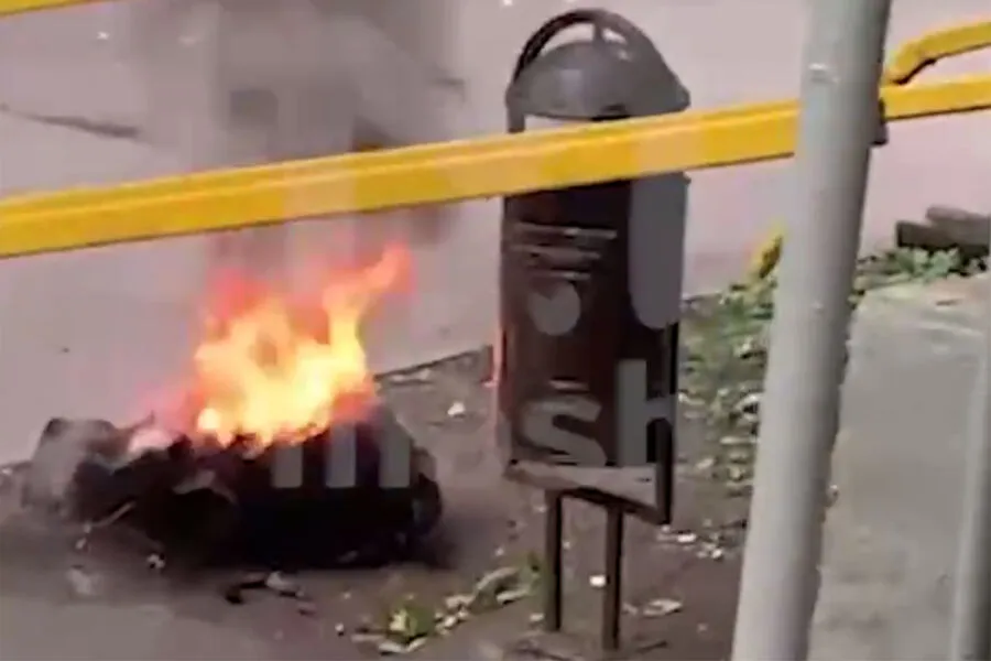 Моноколесо взорвалось в Москве и попало на видео