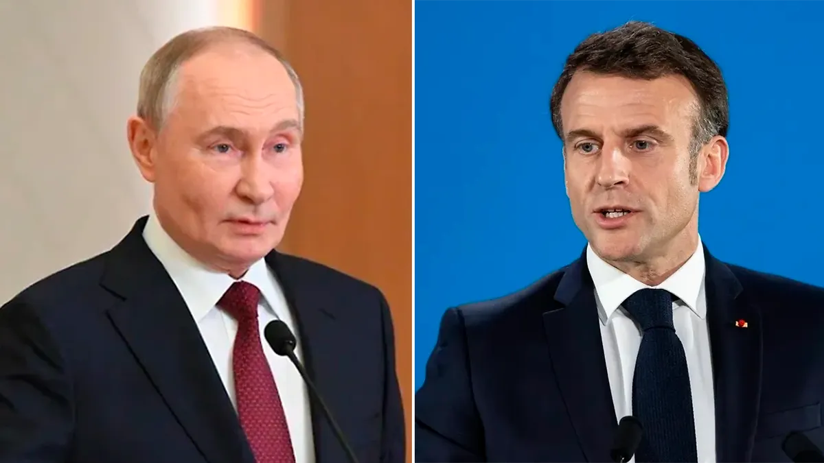 Стало известно, сколько длилась беседа Путина и Макрона