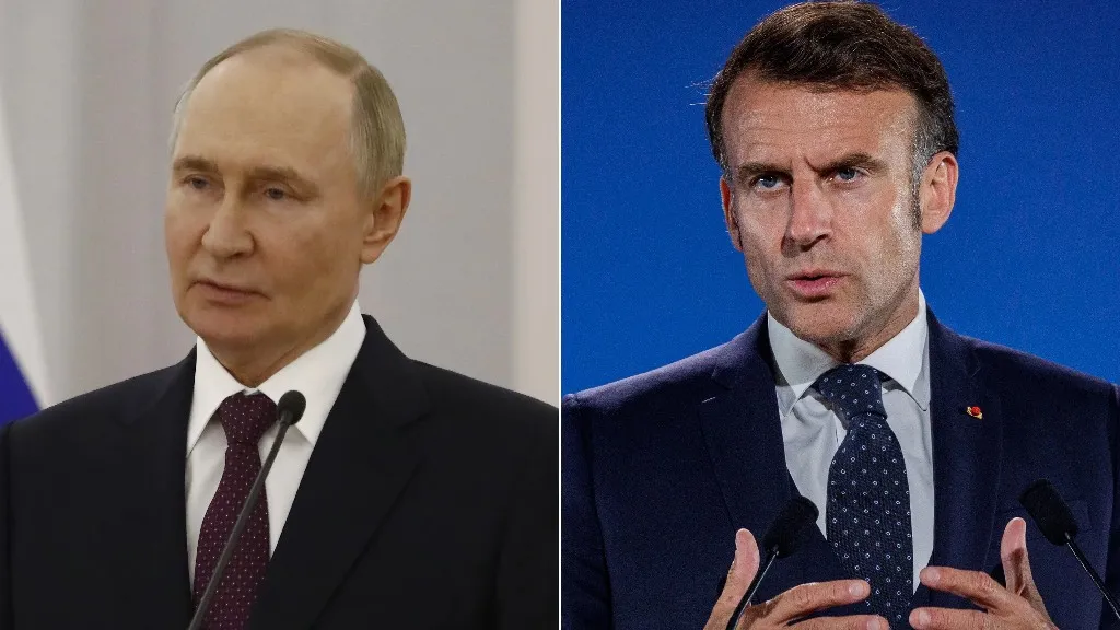 В Кремле рассказали, о чём более двух часов Путин беседовал с Макроном