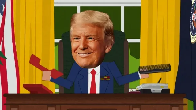 В новом сезоне мультсериала «Южный Парк» Трампа изобразили в постели с сатаной*