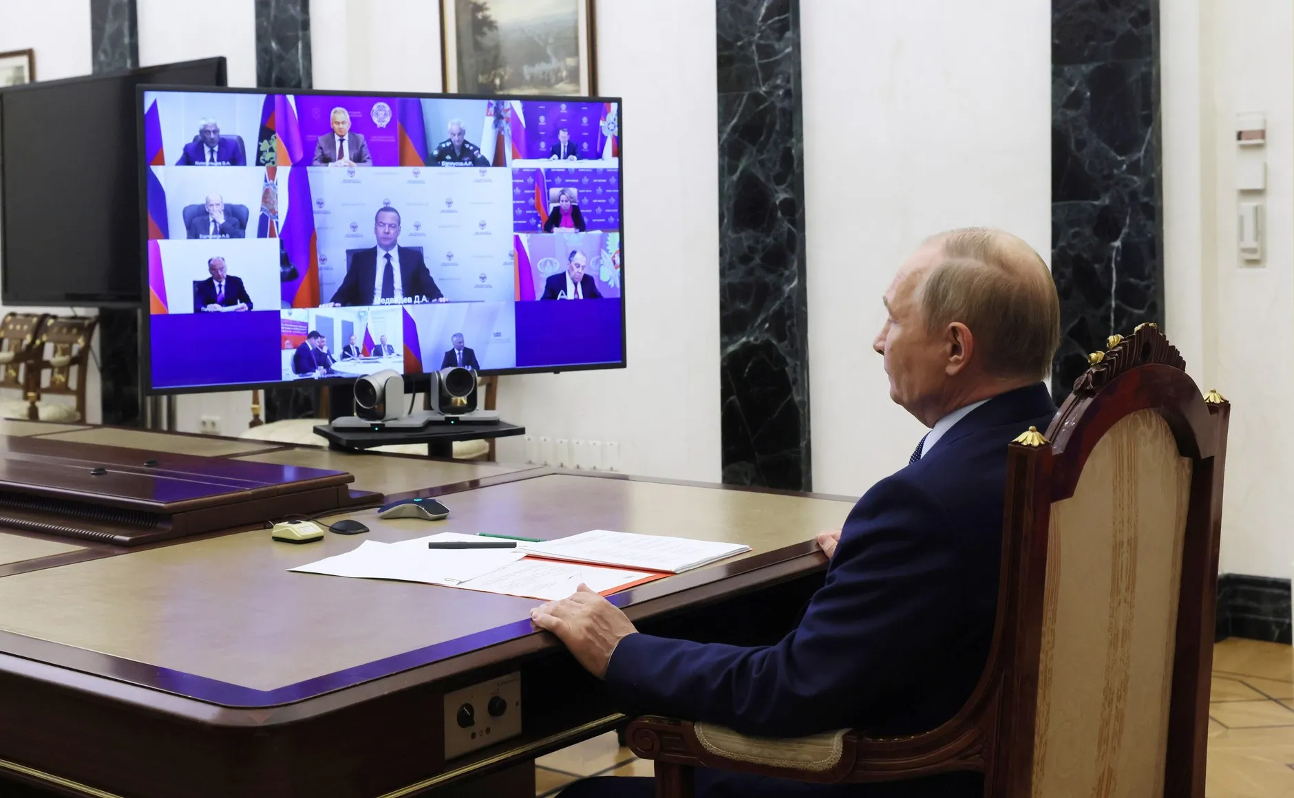 Путин обсудил с Совбезом вопросы морской политики и безопасности на выборах