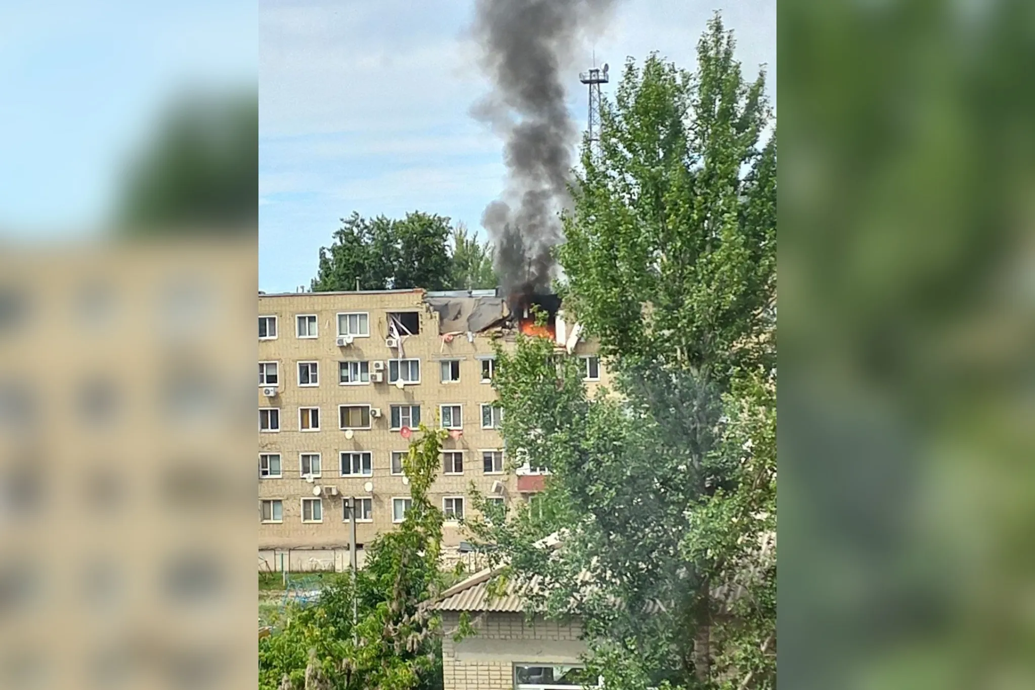 Взрыв газа произошёл в пятиэтажке в городе Ершов Саратовской области