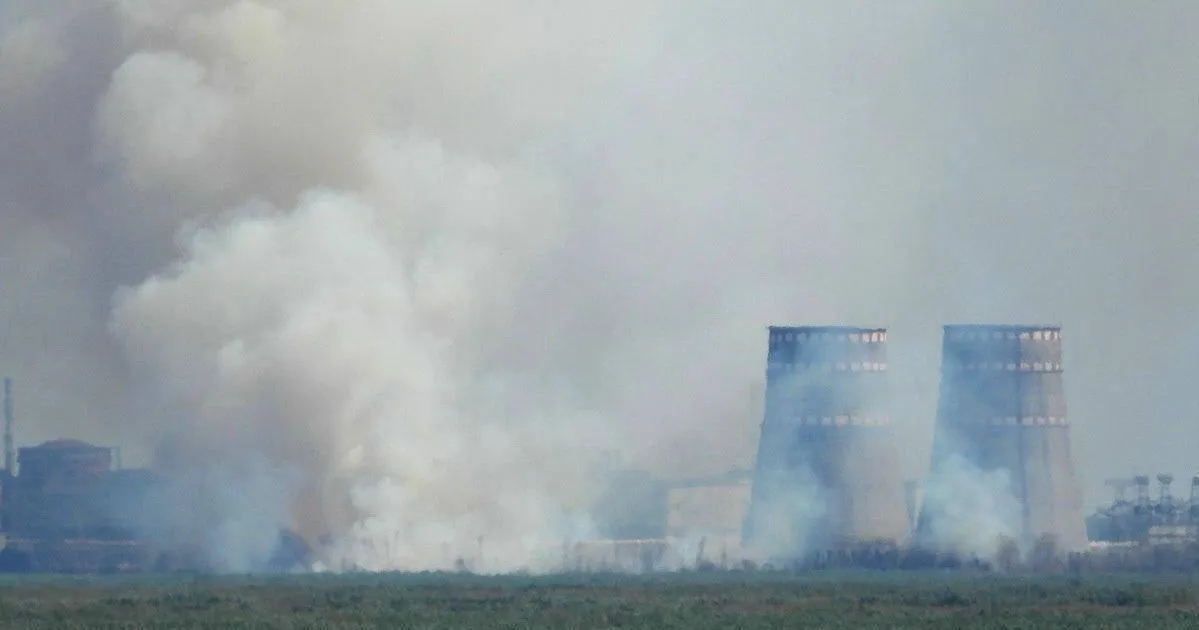 Названа причина огромного задымления вокруг Запорожской АЭС