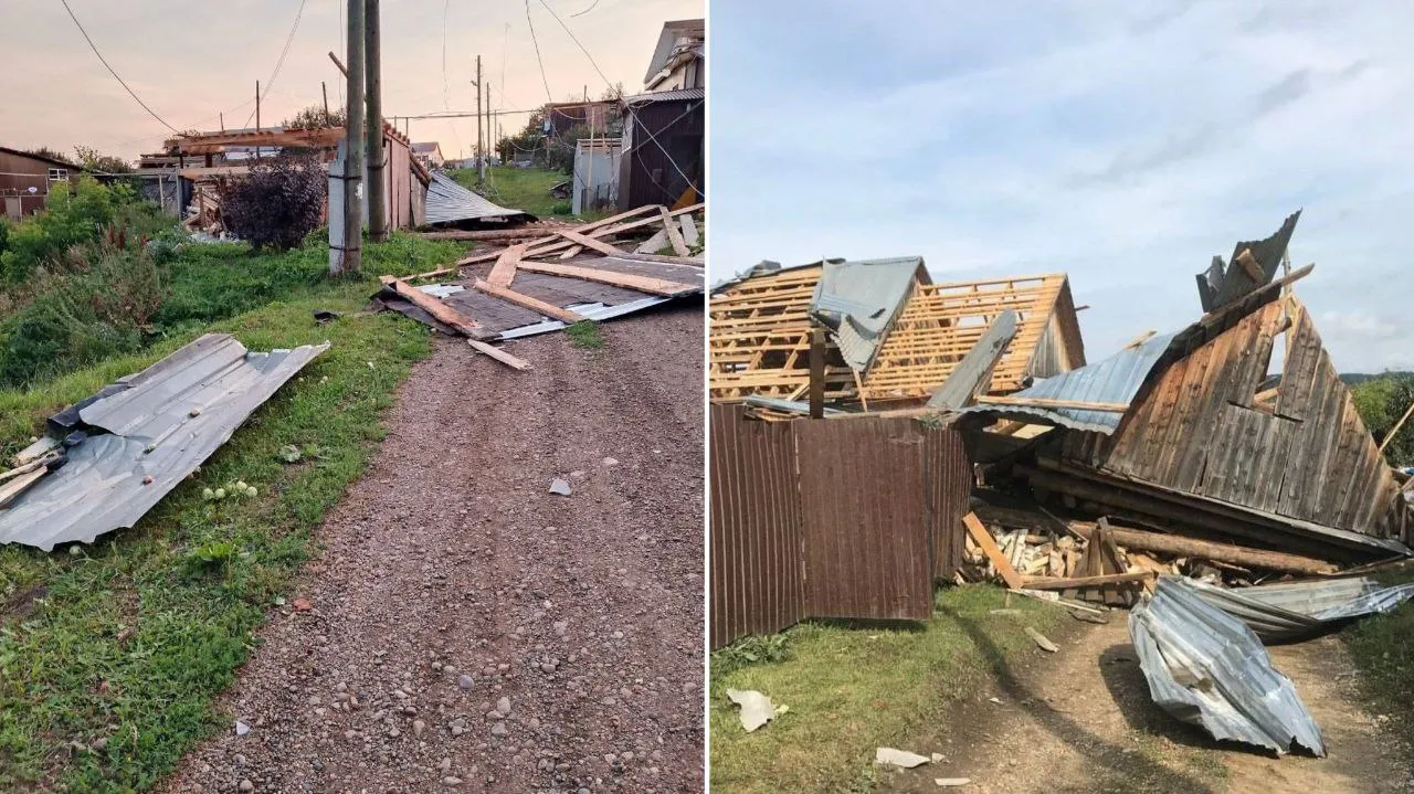 Под Пермью смерч разрушил небольшой посёлок, оставив более двухсот человек без жилья