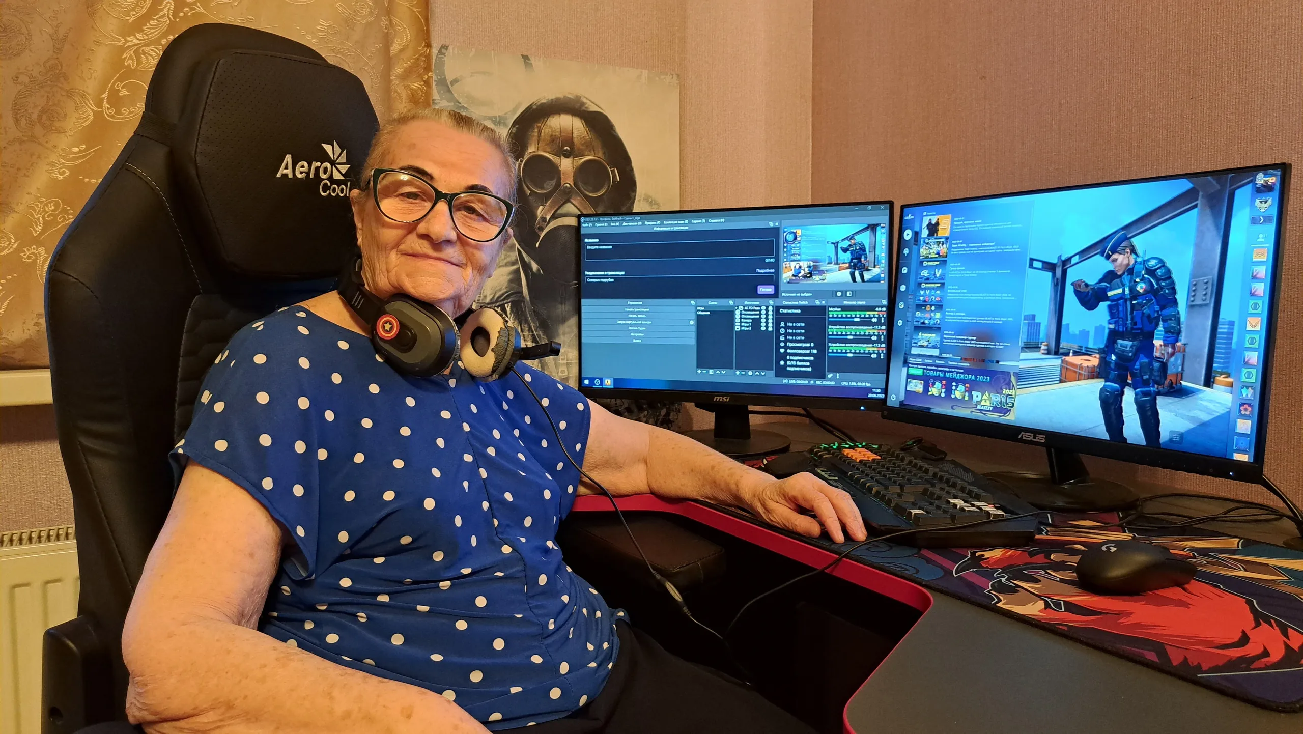 Бабушка из России убила пятерых в Counter-Strike на стриме и попала в топ Reddit