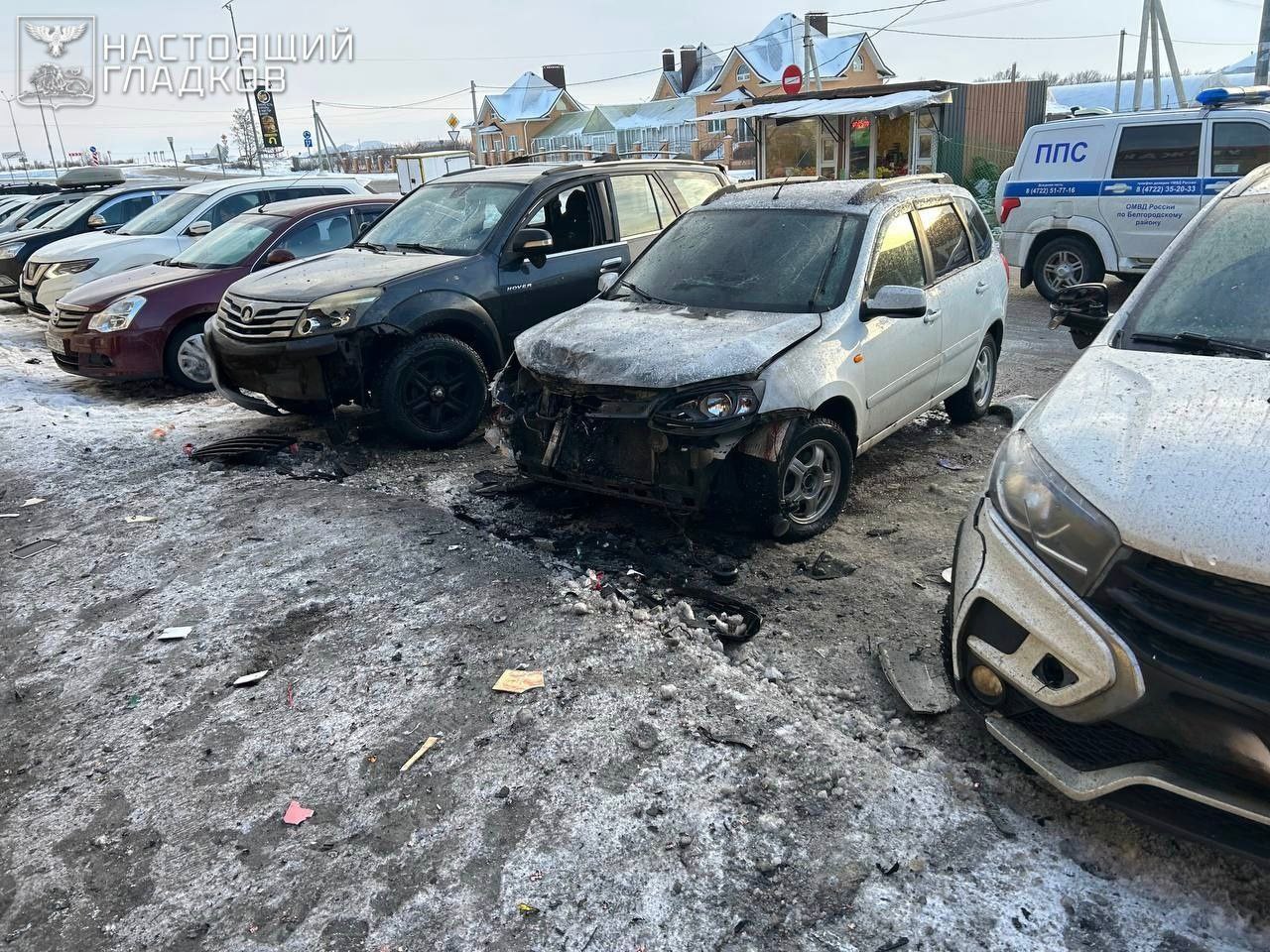 ВСУ сбросили бомбу на движущееся авто под Белгородом и убили женщину