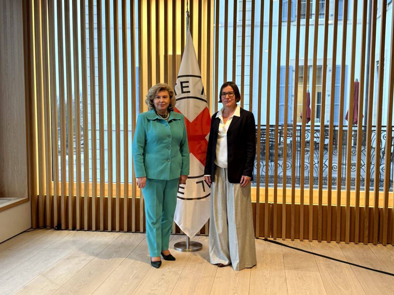 Татьяна Москалькова провела переговоры с главой МККК Сполярич в Женеве