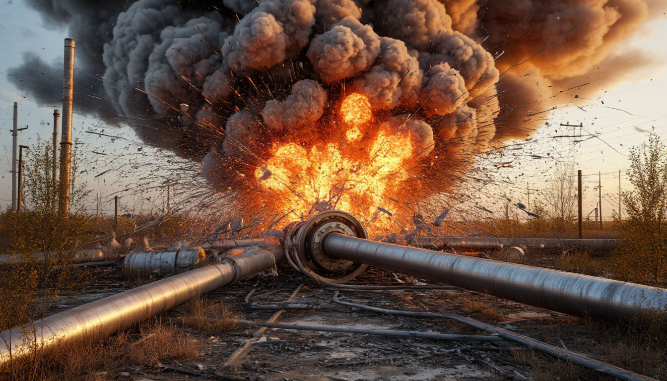 ВКС РФ уничтожили авиабомбой ФАБ-500 переправу ВСУ через реку Оскол