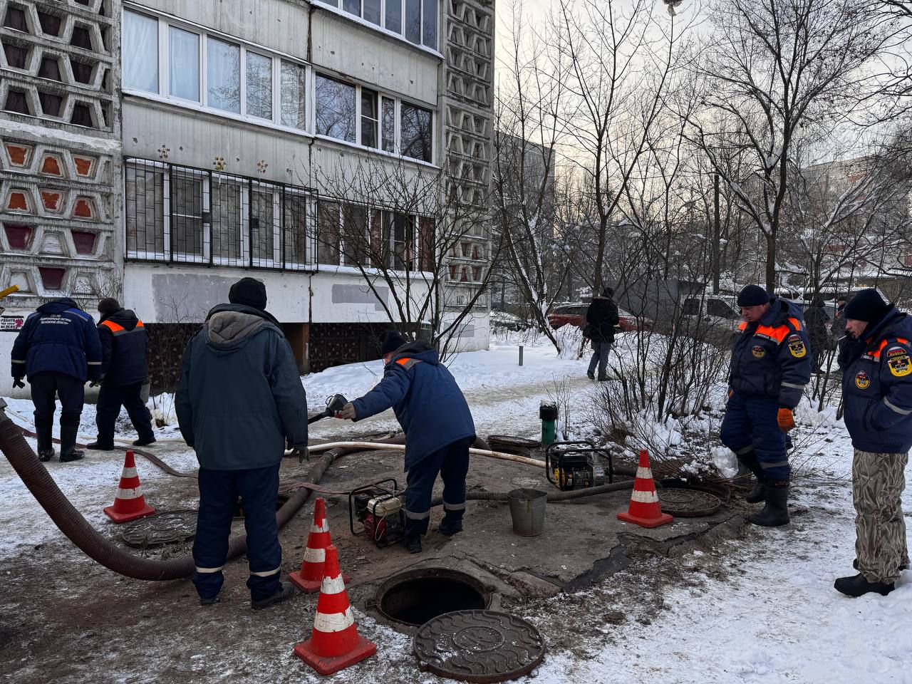 В подмосковном Жуковском начали возвращать тепло в дома после аварии
