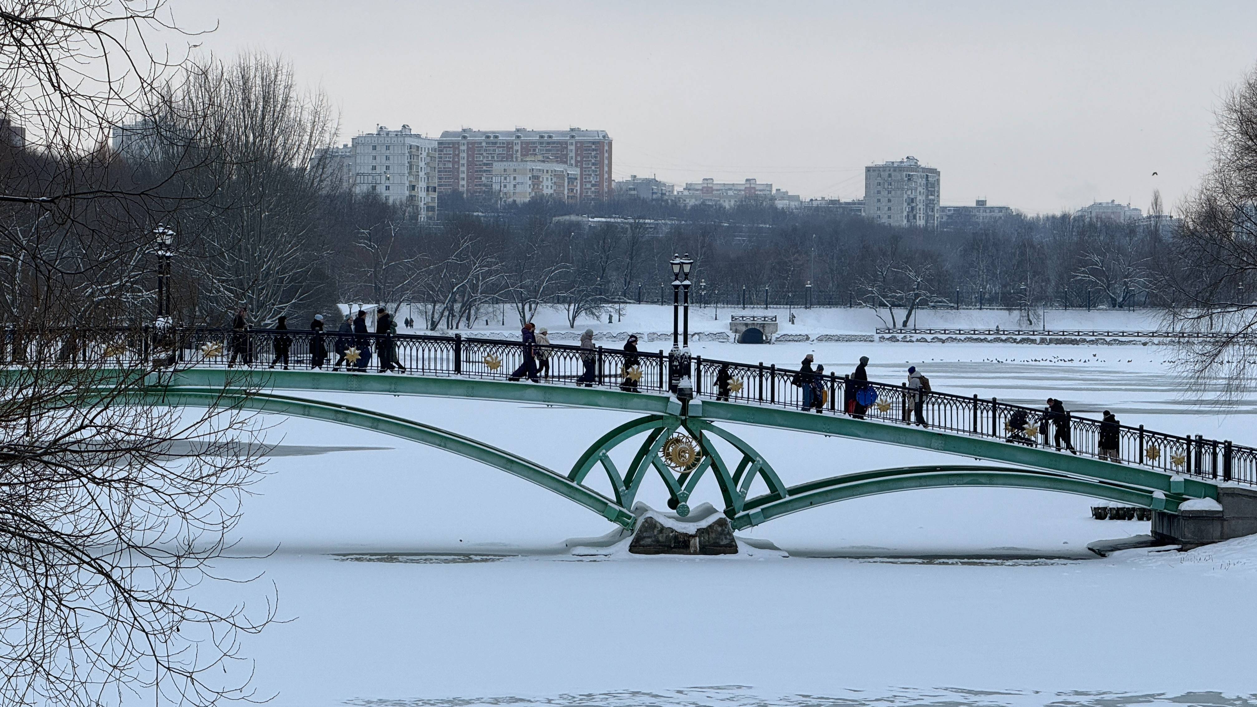Минувшая ночь в Москве стала самой морозной за зиму