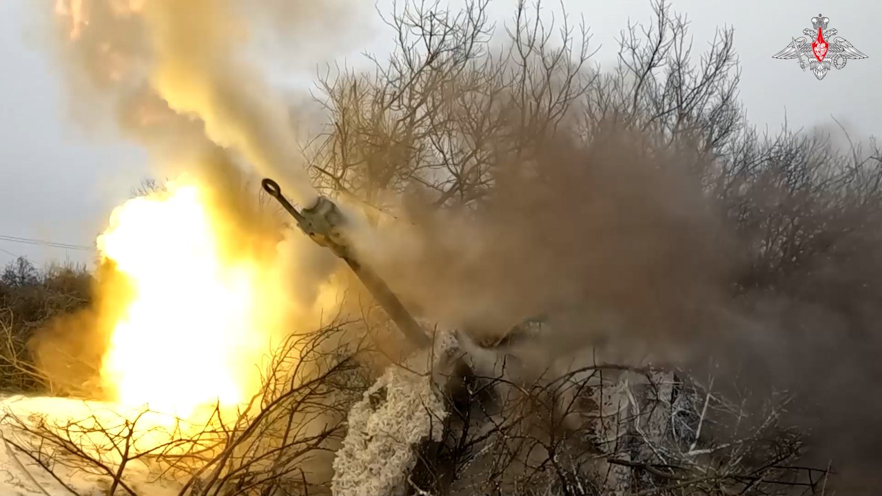 Расчёт САУ Гвоздика поразил опорные пункты ВСУ в Запорожской области
