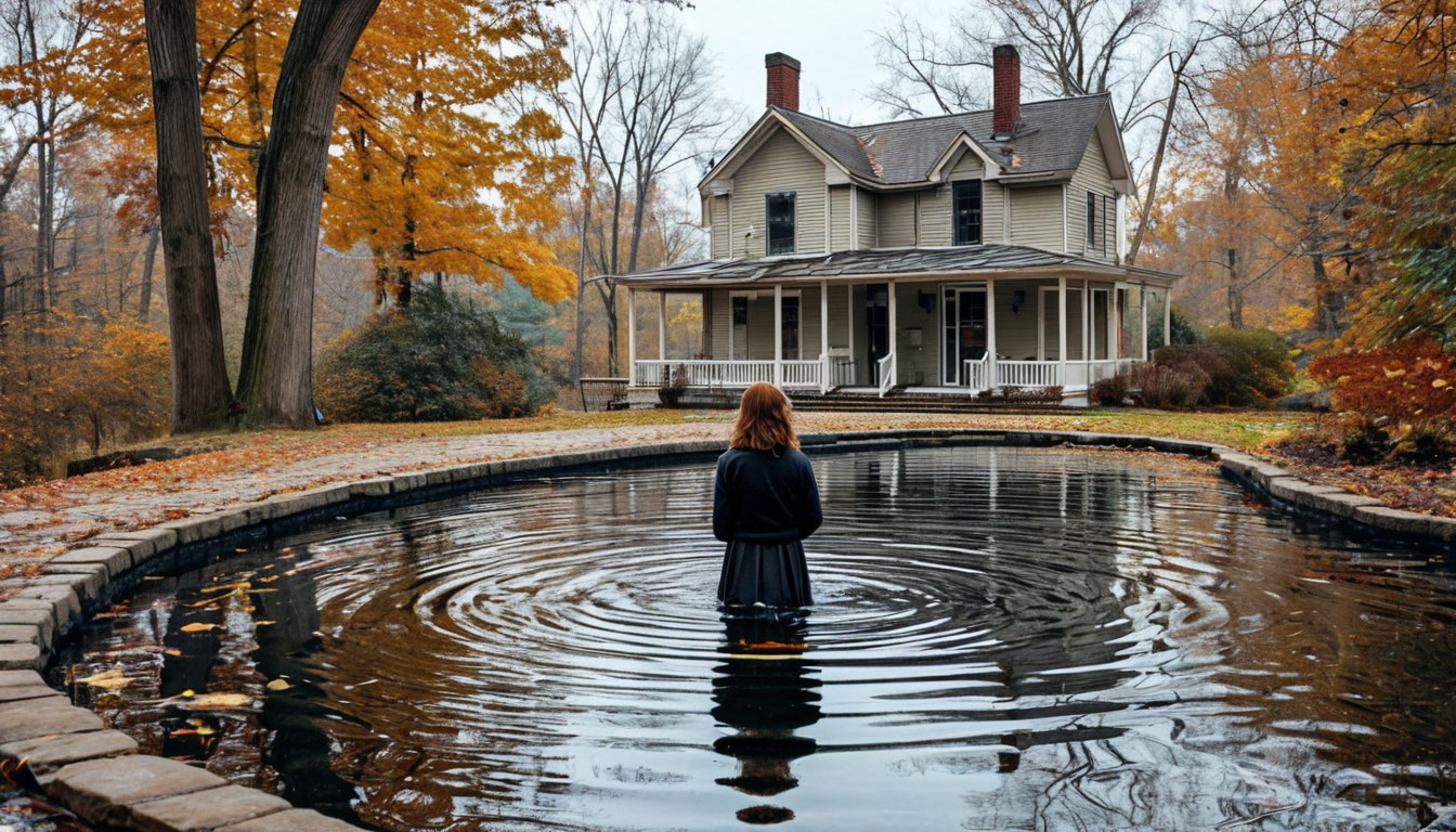 Пьяная женщина голышом залезла в соседский пруд, пытаясь стать русалкой