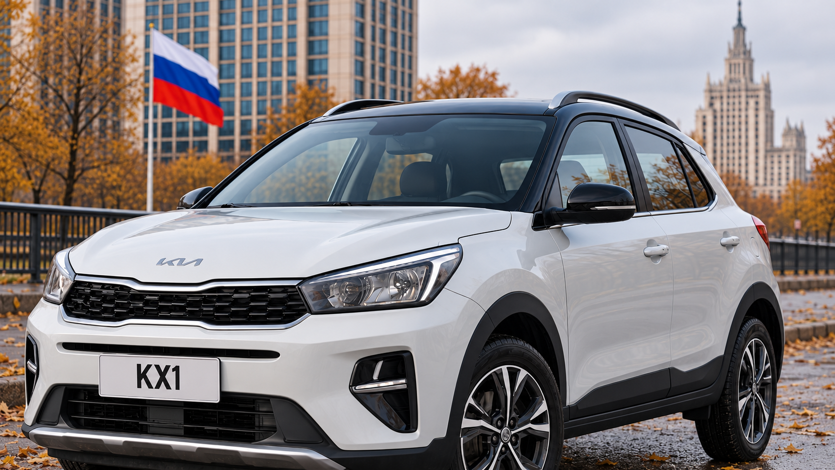 Кроссовер Kia KX1 предлагают в России по цене около 1,5 млн рублей