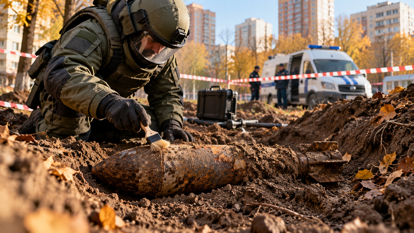 На севере Москвы обнаружили мину времён Великой Отечественной войны