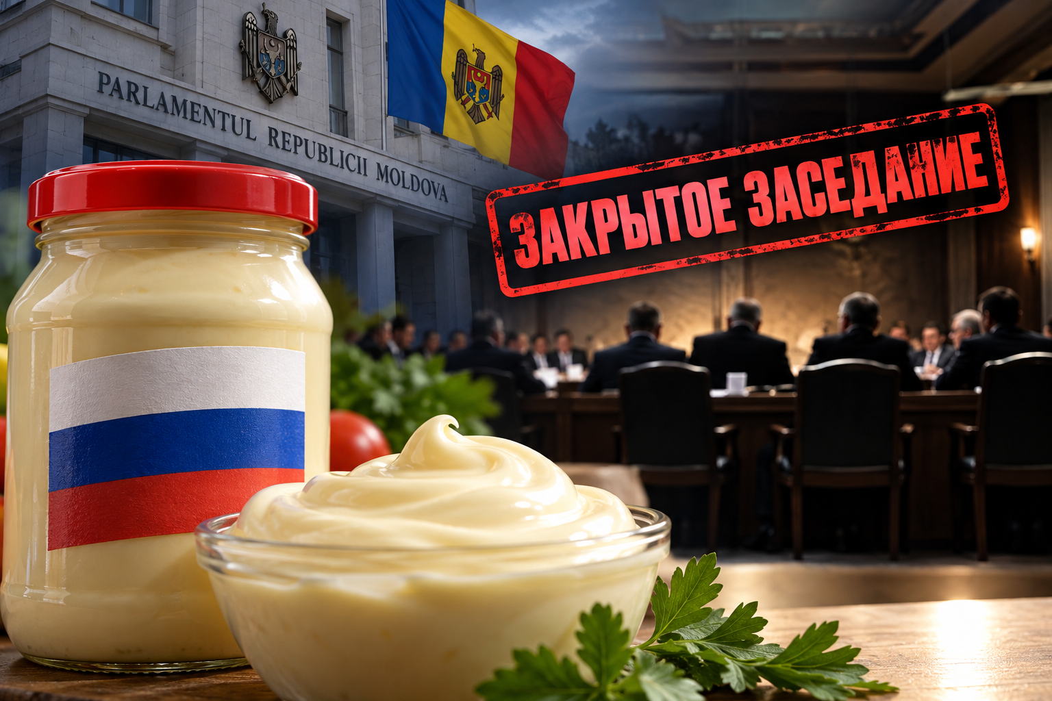 Парламент Молдавии посвятил закрытое заседание российскому майонезу вместо обсуждения армии