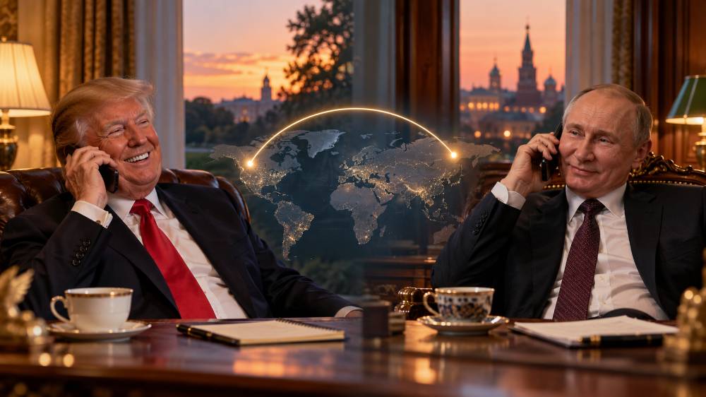 Путин поблагодарил Трампа за поздравление с днём рождения