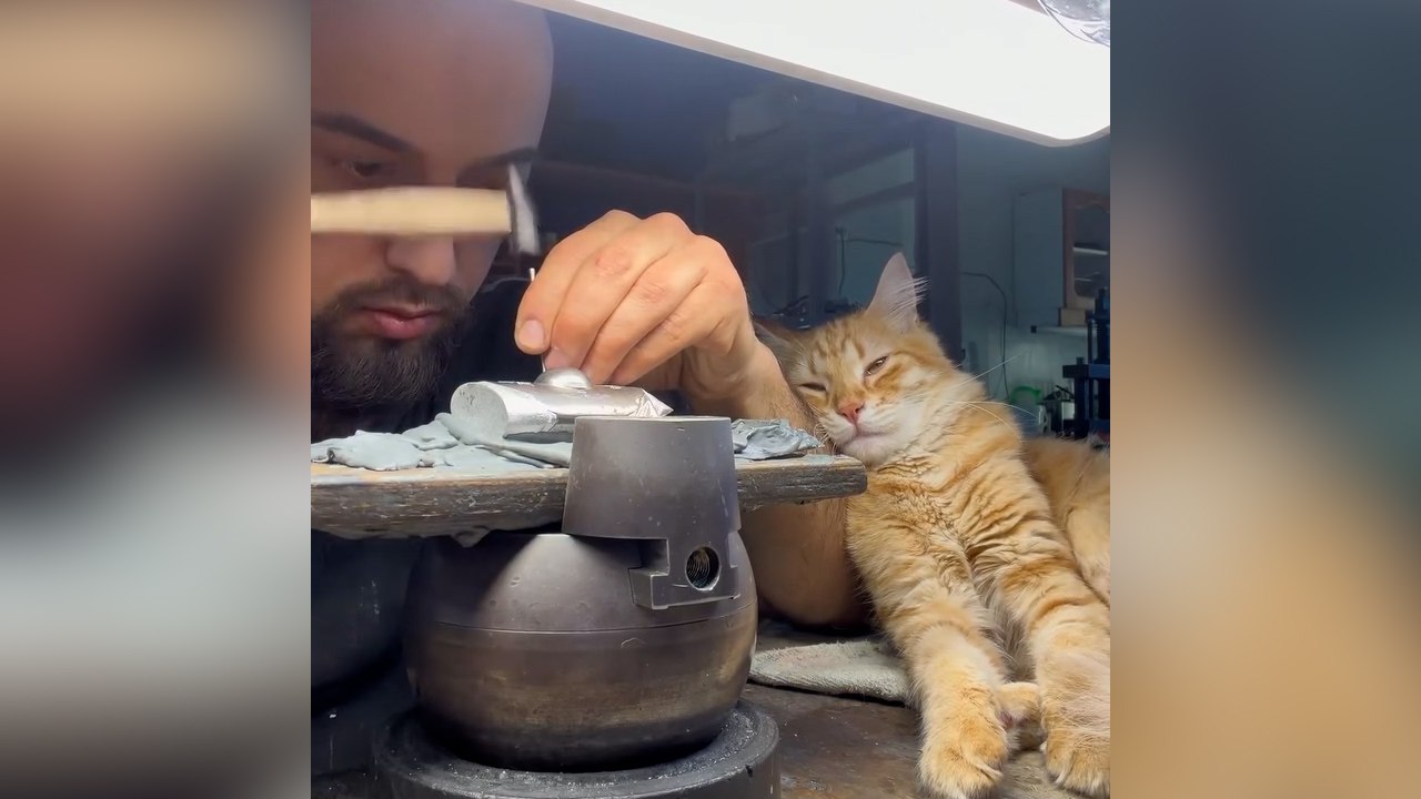 Ювелир из Дагестана набирает миллионы лайков благодаря пушистому помощнику