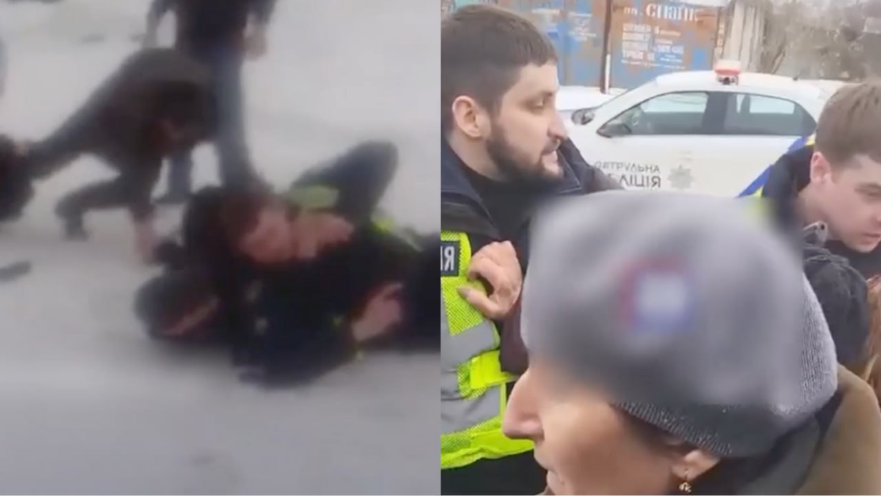 Украинские полицейские открыли огонь во время силовой мобилизации и попали на видео