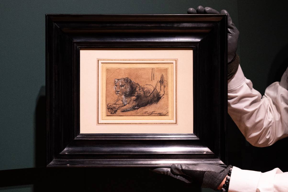 Эскиз Рембрандта &laquo;Отдыхающий молодой лев&raquo; был продан на аукционе за $17,9 млн