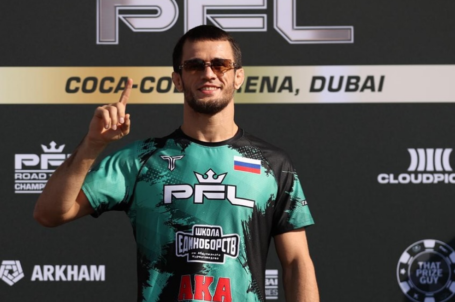 Усман Нурмагомедов досрочно победил Альфи Дэвиса и защитил титул чемпиона PFL