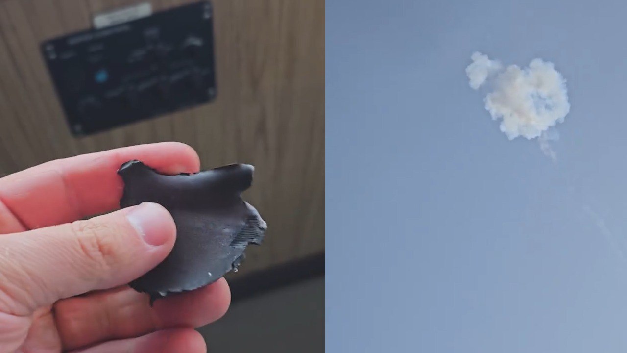 В Дубае осколок сбитой иранской ракеты упал на судно с российскими моряками