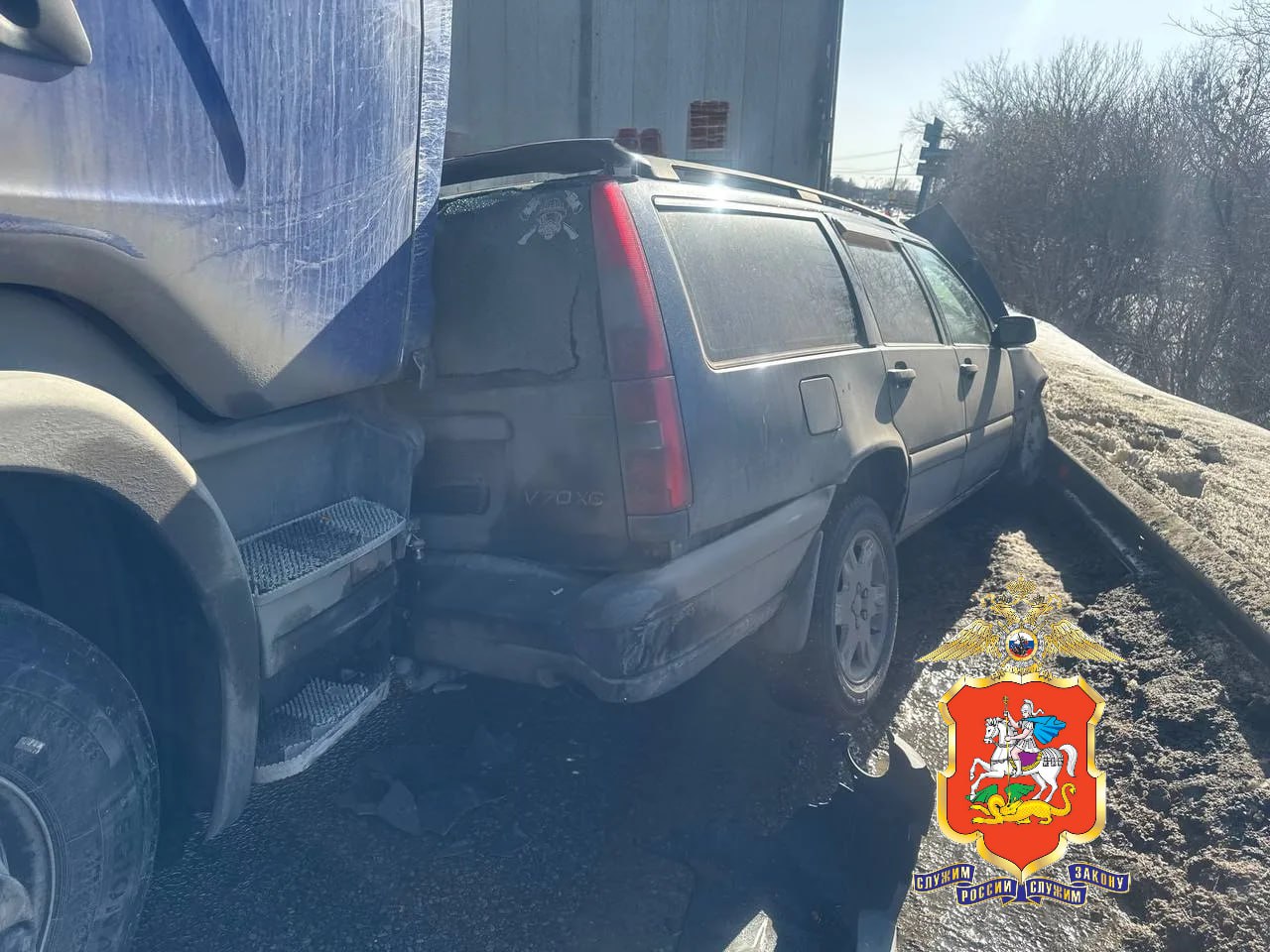 Грузовик протаранил семь машин на Каширском шоссе в Подмосковье