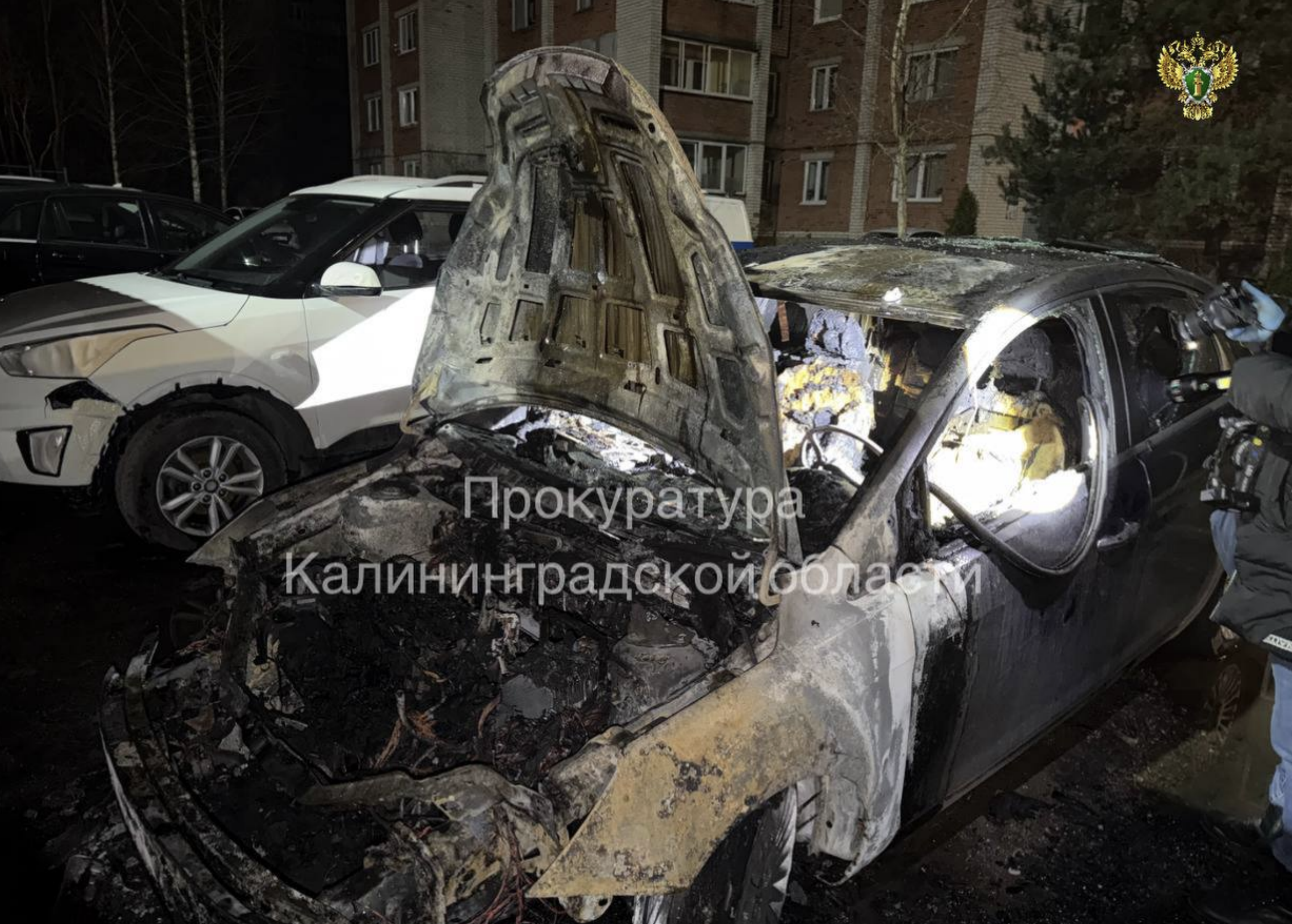 Под Калининградом задержали 50-летнего мужчину за поджоги машин силовиков