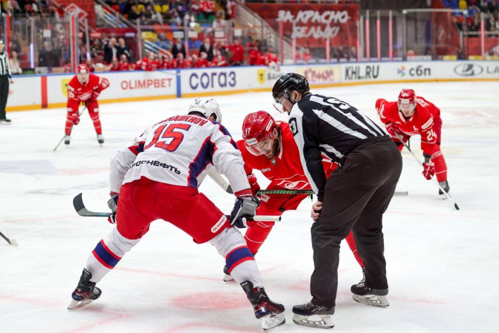 ЦСКА одержал 800-ю победу в КХЛ, разгромив &laquo;Спартак&raquo;