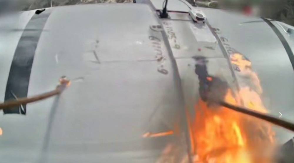 Российский БПЛА выпотрошил дрон ВСУ прямо в&nbsp;воздухе и&nbsp;снял это на&nbsp;видео