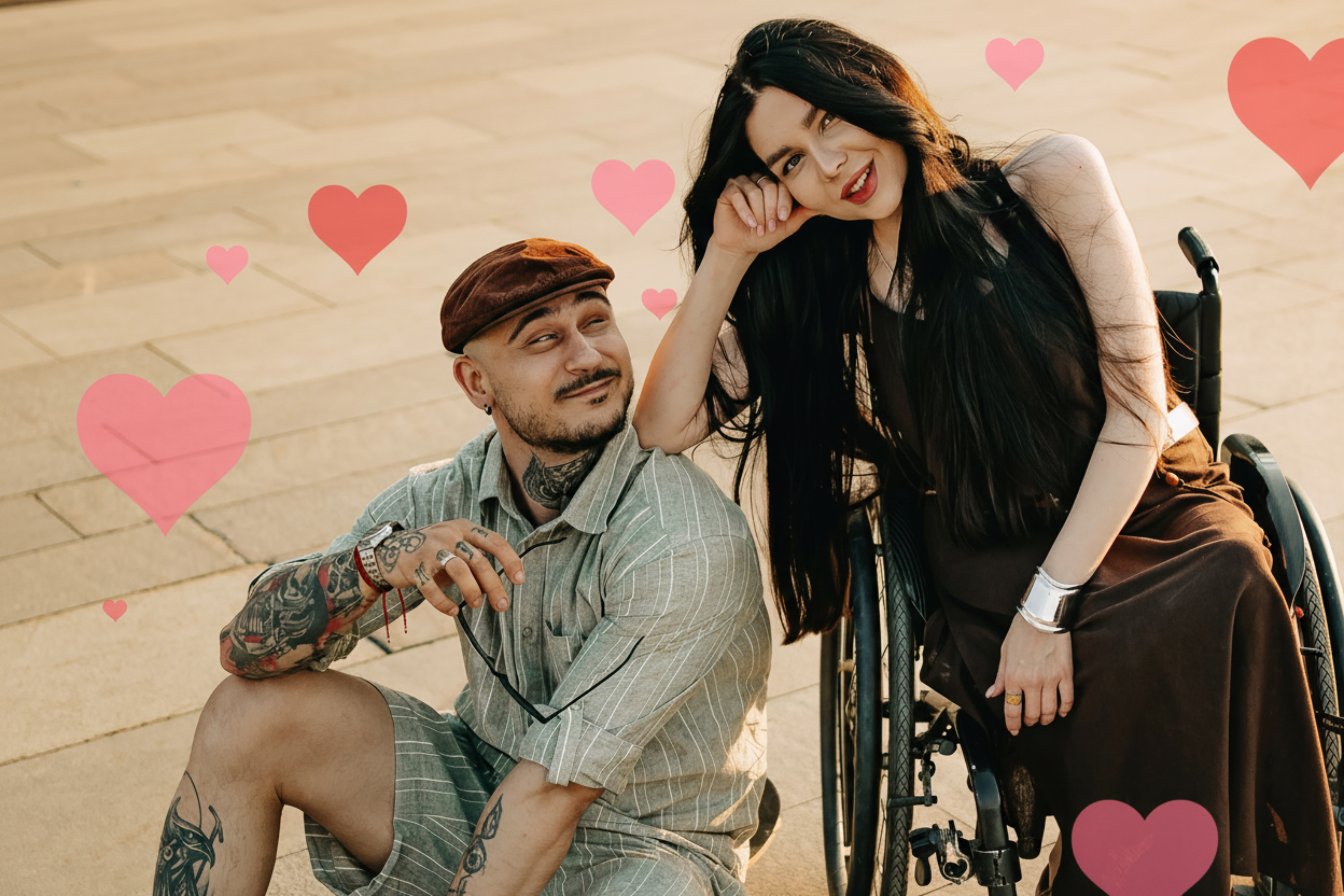 Он &mdash; её ноги, она &mdash; его глаза: История любви слабовидящего мужчины и девушки в коляске никого не оставит равнодушным