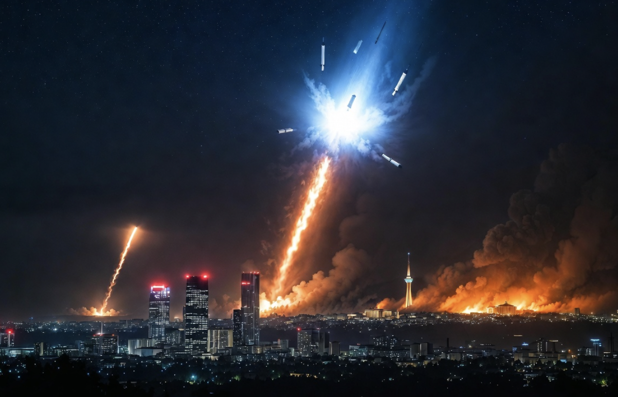 Ракеты над Израилем и взрывы в Тегеране: Ночные итоги шестой ночи войны на Ближнем Востоке