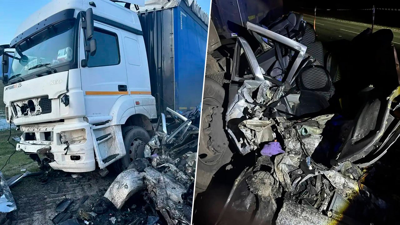 Три ребёнка и женщина погибли при столкновении с КамАЗом в Пензенской области