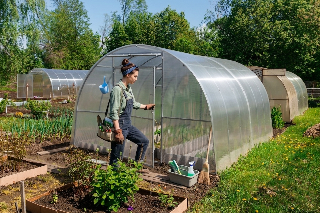 Подготовка теплицы весной к новому сезону: пошаговая инструкция для богатого урожая