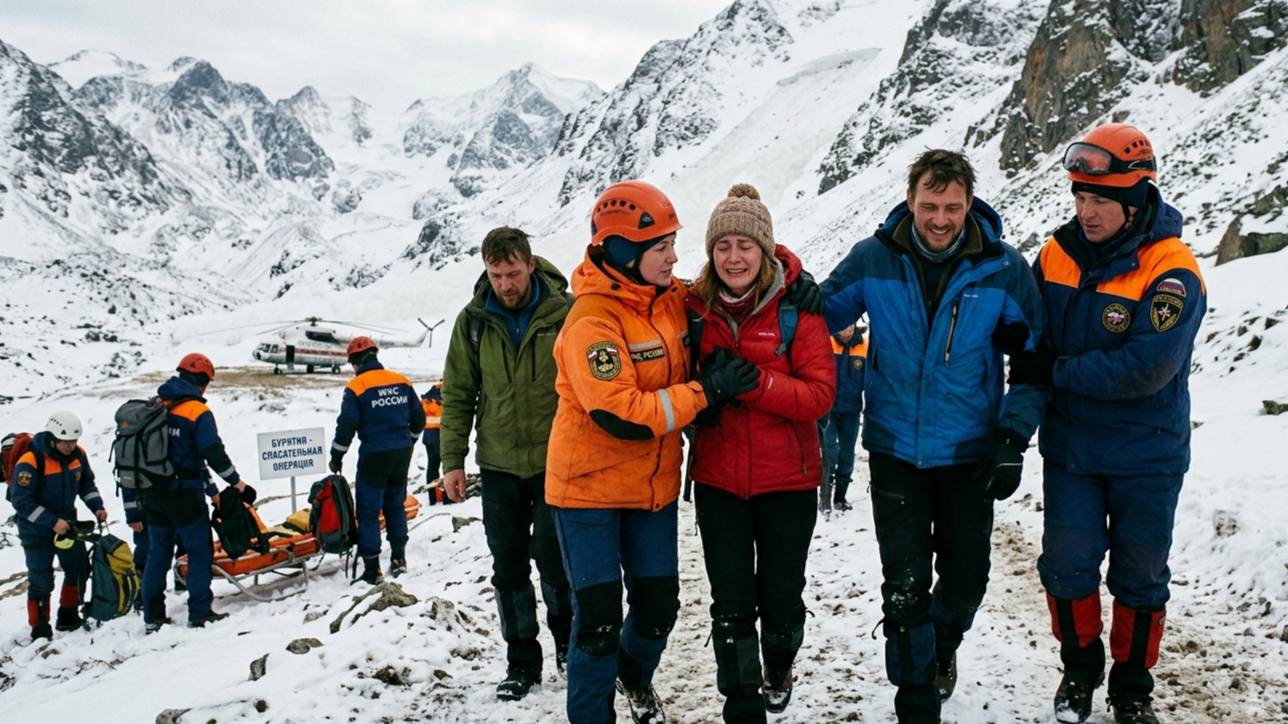 Троих туристов, пропавших в Бурятии после схода лавины, нашли живыми, один погиб