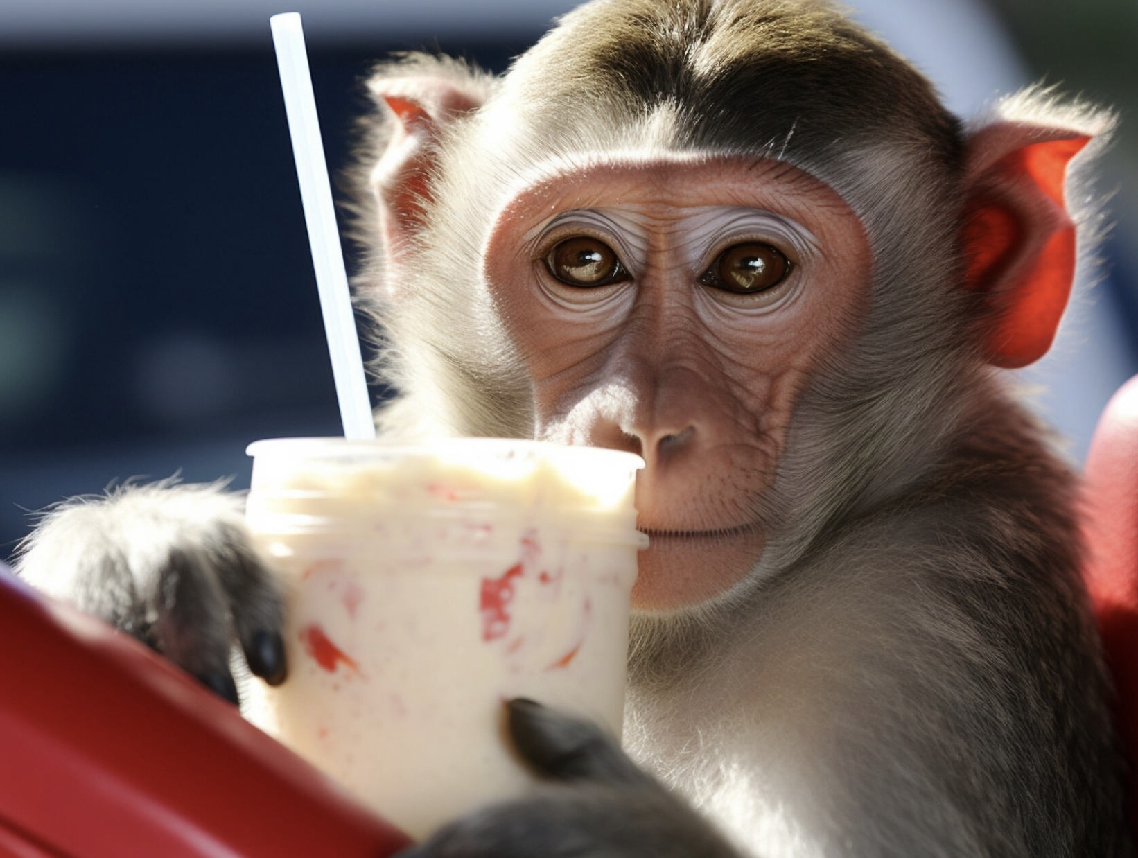 Обезьяны едят землю в Гибралтаре, чтобы переварить чипсы и мороженое от туристов