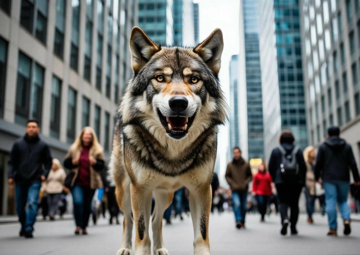 Корейцу грозит до пяти лет тюрьмы за ИИ-фото сбежавшего из клетки русского волка