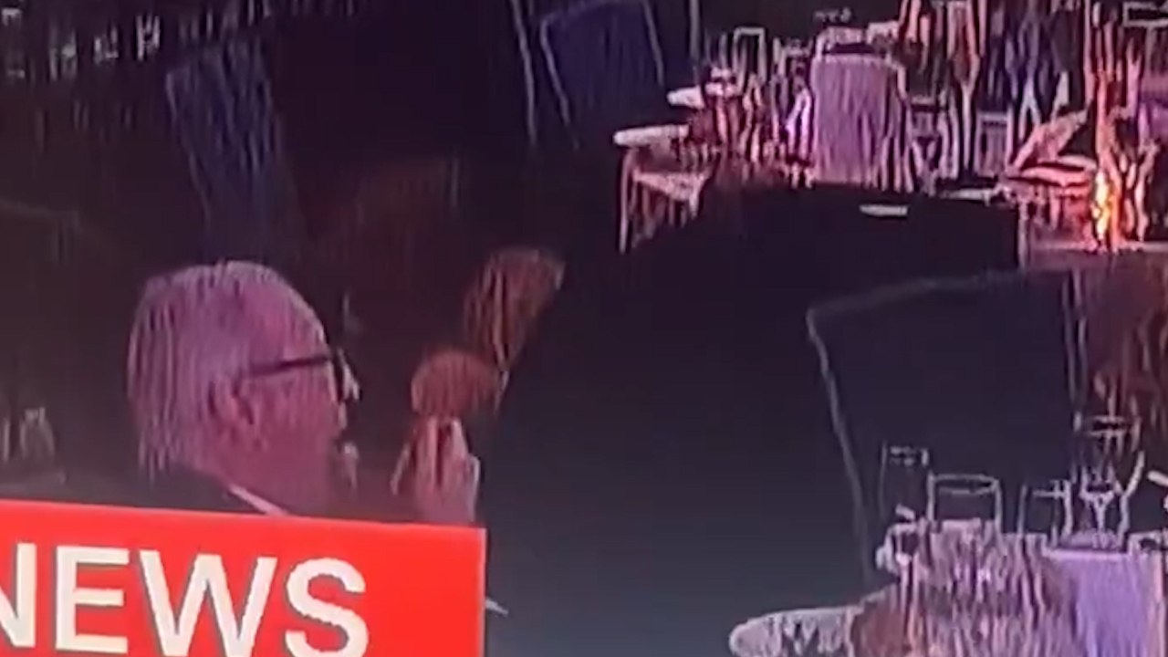 Нервы из стали или голод? Гость на приёме с Трампом невозмутимо продолжал есть на фоне стрельбы и паники