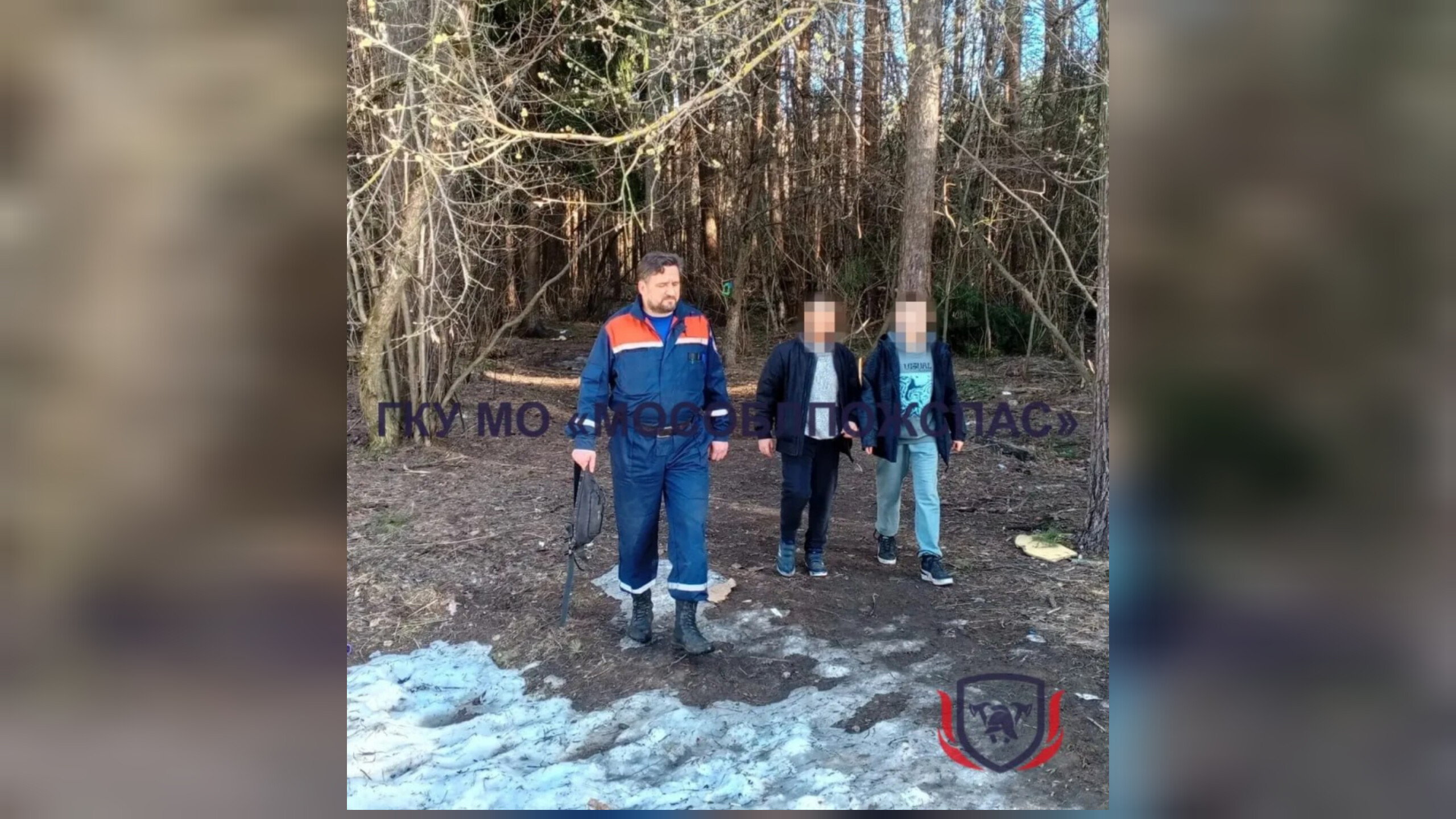 В Балашихе спасатели вывели из леса двух заблудившихся 12-летних мальчиков