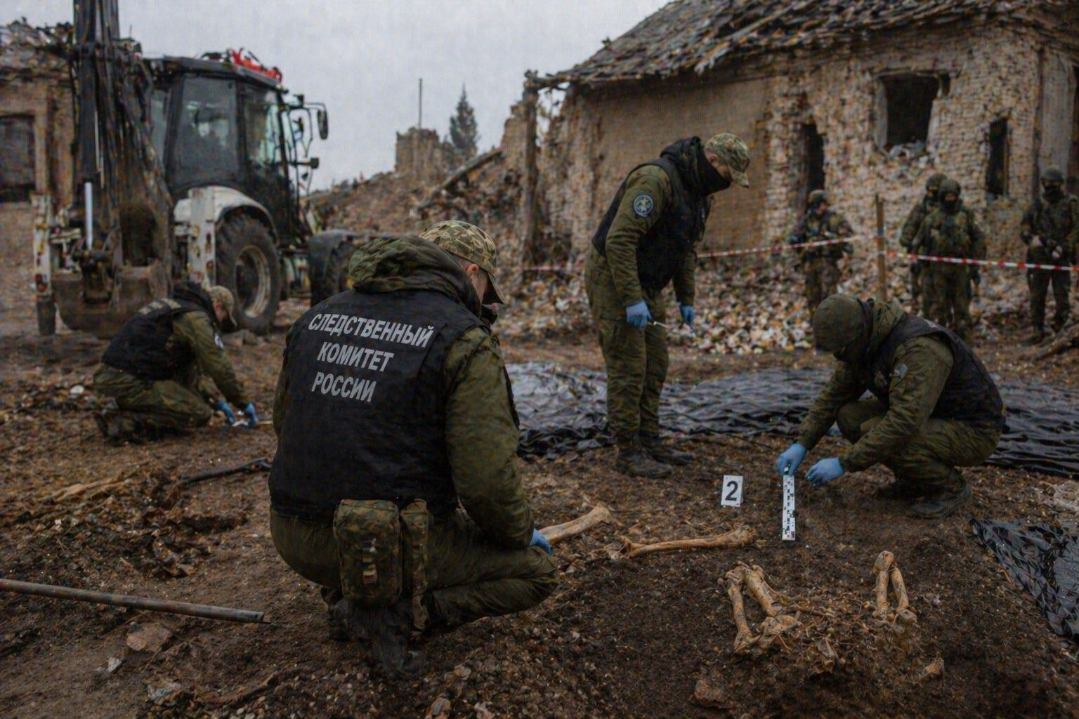 СК сообщил об обнаружении останков 74 мирных жителей в ДНР