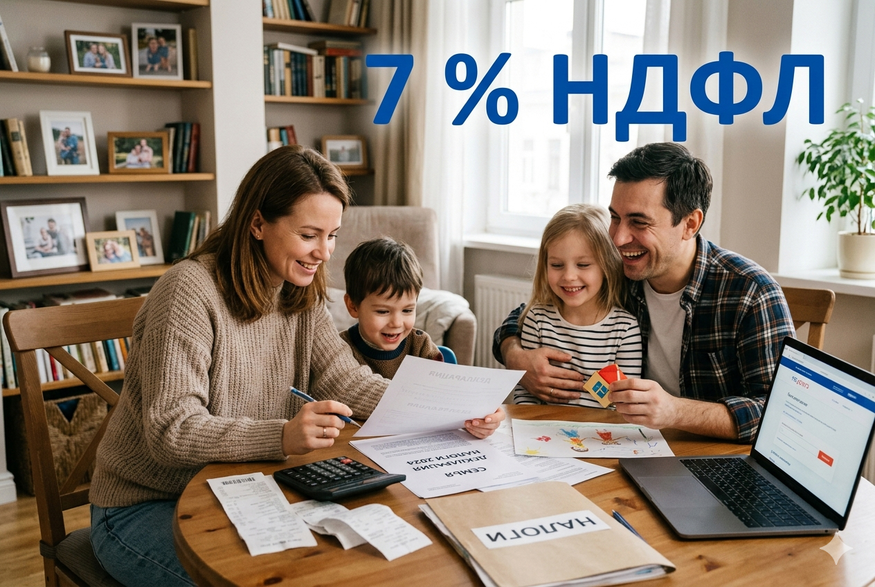 Верните 7% от НДФЛ: новая семейная налоговая выплата с 1 июня