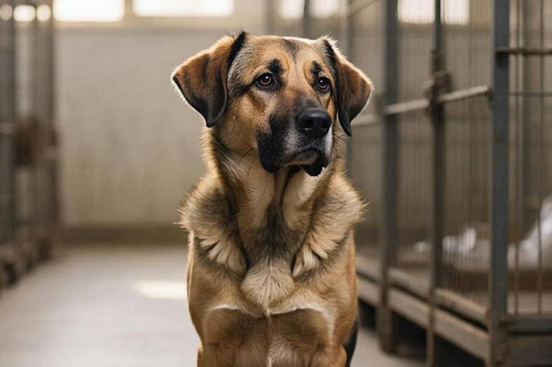 От него пахнет домом: В Сургуте ищут хозяев трёхлапого пса, которого выкинули с вещами