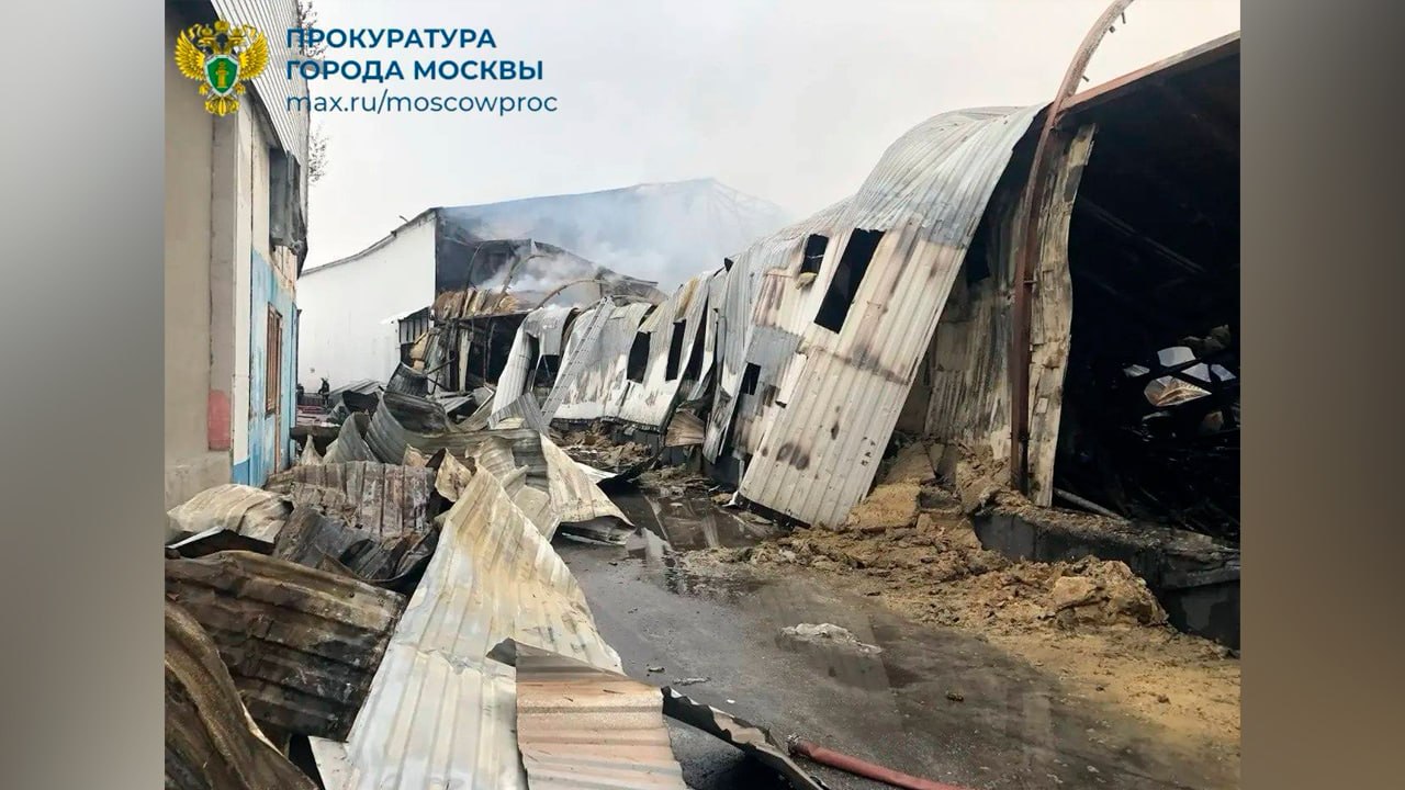 Прокуратура взяла на контроль крупный пожар рядом с Измайловским Кремлём